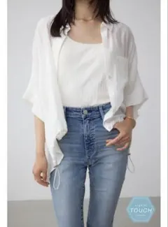MURUA シアーオーバーサイズシャツ レディーストップス長袖春夏秋未 
