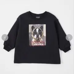 【新品】NUA フレンチブルドッグ黒　ロンT size95 完売品　バースデイ