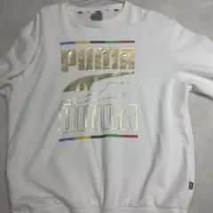 PUMA ホワイト スウェット L