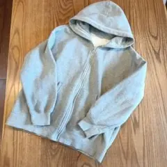 GU グレー パーカー 150サイズ 裏起毛