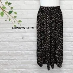 美品　ローリーズファーム　LOWRYS FARM　プリーツスカート　フレア　花柄