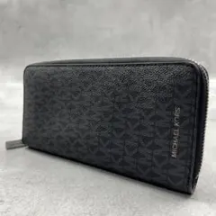 MICHAEL KORS MK柄 レザー ラウンドファスナー 長財布 8657のサムネイル