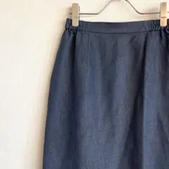 HARDY AMIES ロングタイトスカート バックスリット シンプル 裏地付きのサムネイル