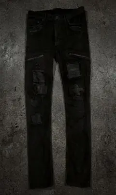 NO ID. ×OVERDESIGNコラボ バイカー スキニーデニム - メルカリ