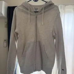 Champion ジップアップパーカー グレー Lサイズ