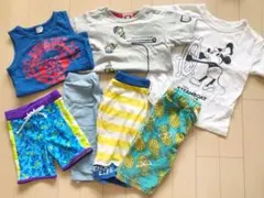 男の子　100センチまとめ売り　夏服セット（水着付き）