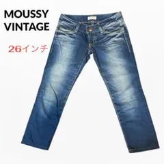 MOUSSY VINTAGE デニムジーンズ スリムフィット 26インチ ブルー