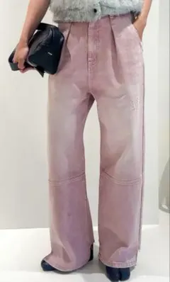 YENN⭐︎新品・未使用、デニム⭐︎ハイライズタックワイドパンツ