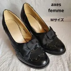 アクシーズファム☆パンプス☆リボン☆ブラック