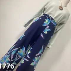 新品反物★着物リメイク 浴衣リメイク ショートチュニック パンツ　サラッと生地 ☆着物リメイク 浴衣リメイク ショートチュニック パンツセット