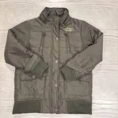 カーキ 中綿コート