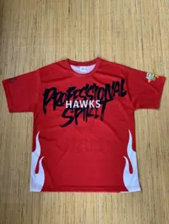 ソフトバンクホークス カチドキレッドTシャツ Lサイズ 牧原大成選手 若鷹ガチャ
