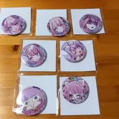 コナミ　プレミアムくじ　最愛チアモ　D賞　缶バッジ 7種　セット