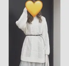 値下げ‼️✨MERCURYDUO マーキュリーデュオ 極美品✨ かぎ編みニット