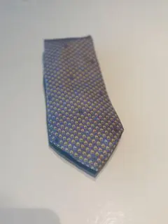Dunhillのイタリア製シルクネクタイ　青系