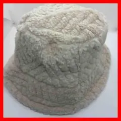 バケットハット ベージュ あったか ボア