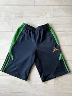 adidas ハーフパンツ メンズS ネイビー グリーン アディダス サッカー
