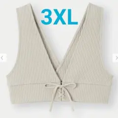 GU 2WAYレースアップビスチェQ 3XL 大きいサイズ