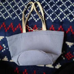 ストライプ トートバッグ