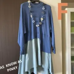 AS KNOW AS PINKY アズノウアズピンキー チュニックワンピース