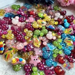デコパーツ　ビーズ　デコレーションパーツ　プラパーツ　ミッキー　ハンドメイド