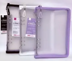 ダイソー A5 6リングファイル バインダー 内ポケット 推し活 シール帳⑦