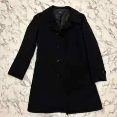 A.P.C. ブラック チェスターコート 36