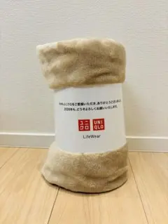 ユニクロ フリースブランケット ベージュ 2026年 ノベルティ 非売品
