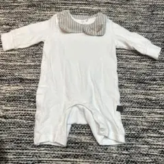 MOCOLI ストライプ襟ロンパース 60～70cm