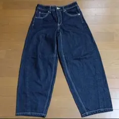 H&M デニムパンツ ワイドパンツ ジーンズ インディゴ
