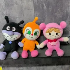 アンパンマンキャラクター ぬいぐるみ3体セット
