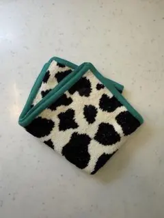 新品　LOVERARYフェイラー　タオルハンカチ ホルスタイン　グリーン