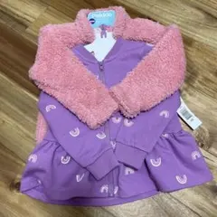 Pekkle 紫色 虹プリント トレーナー