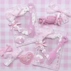 硬質ケース ホイップ デコ ペア ピンク いちご 量産型