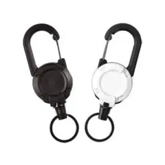 [MIFARA] 2個セット リールキーホルダー カラビナ付き