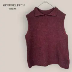 ジョルジュレッシュGEORGES RECHノースリーブ ニット　襟付きニット