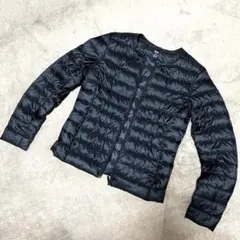 UNIQLO ユニクロ ライトダウンジャケットSブラッククルーネック