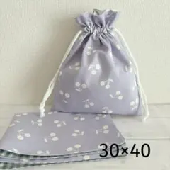 ハンドメイド 4060 給食袋&ランチョンマット2点セット パープル - メルカリ