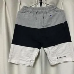 Champion ハーフパンツ グレー ネイビー ホワイト