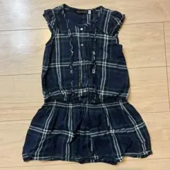 BeBe チェック ワンピース 110cm