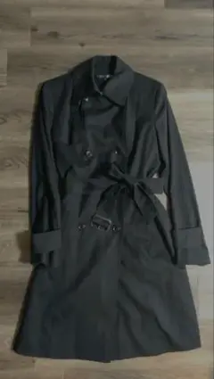 極美品✨ INDIVI トレンチコート ライナー付き 40 Lサイズ 黒