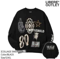 LIBERE COLLAGE SWEATSHIRT BLACK Lサイズのサムネイル