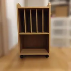 木製キャスター付きマルチラック
