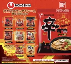 NONGSHIM 辛ラーメン 袋麺ミニチュアチャーム コレクション　コンプリート