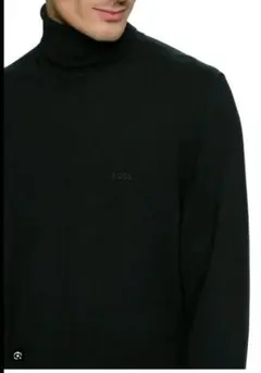 BOSS タートルネックセーター 黒のサムネイル