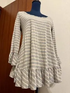BURBERRY BLUE LABEL ボーダー 長袖カットソー ✨グレー