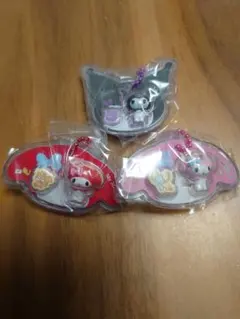 サンリオパッケージチャーム　3個セット　マイメロ　クロミ