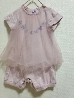 アプレレクール　チュール付きロンパース 70cm