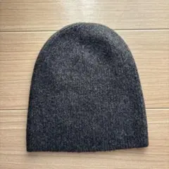 ユニクロ スフレヤーンニットビーニー ダークグレーのサムネイル