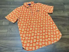 Callaway 花柄ポロシャツ オレンジ